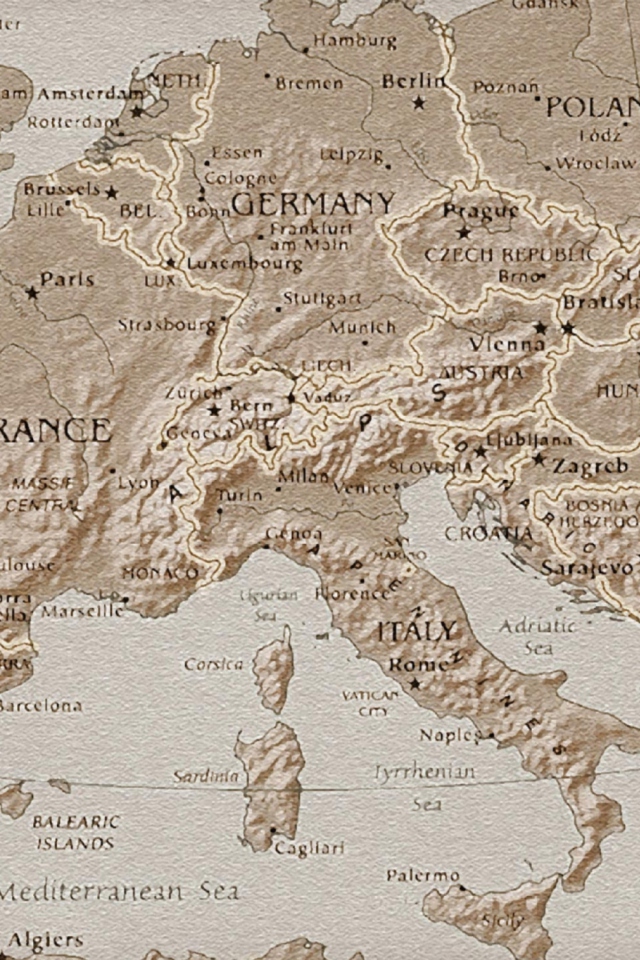 Screenshot №1 pro téma Map Of Europe 640x960