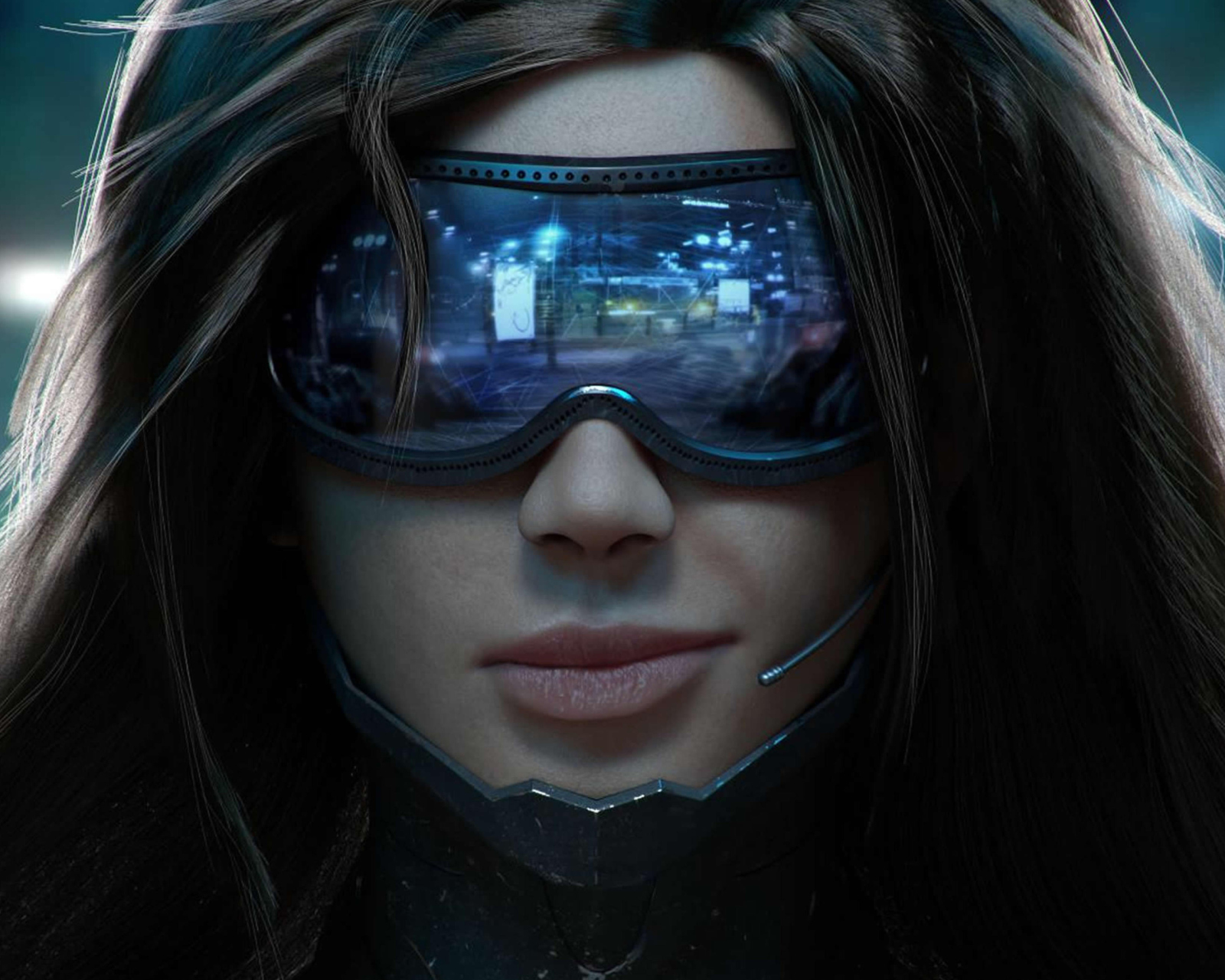 Das Cyberpunk Girl Wallpaper 1600x1280