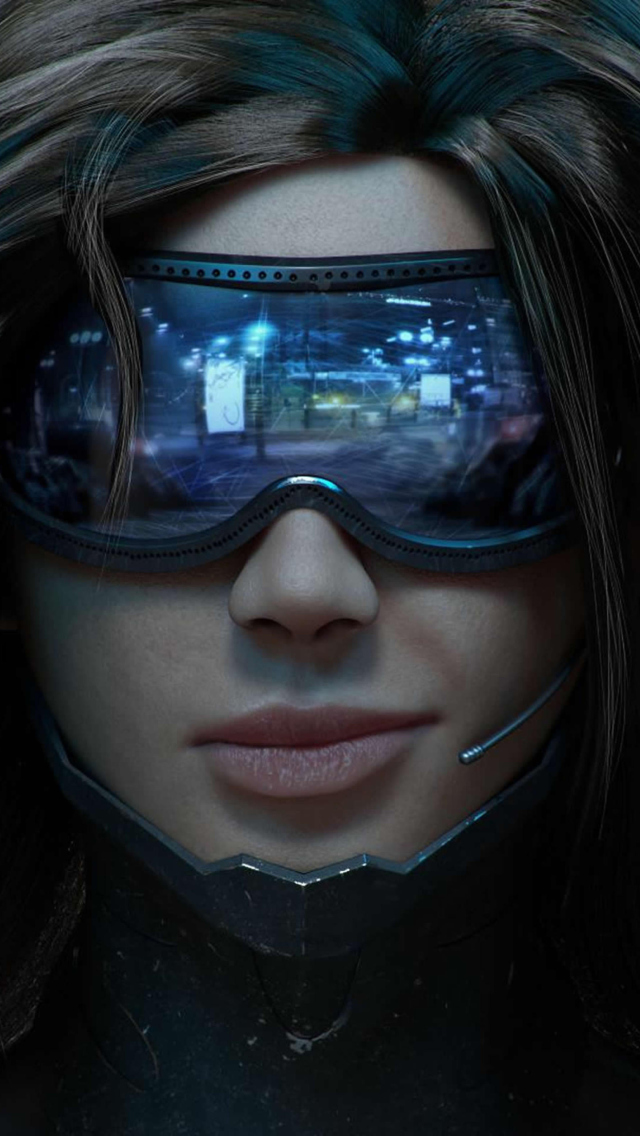 Cyberpunk Girl screenshot #1 640x1136