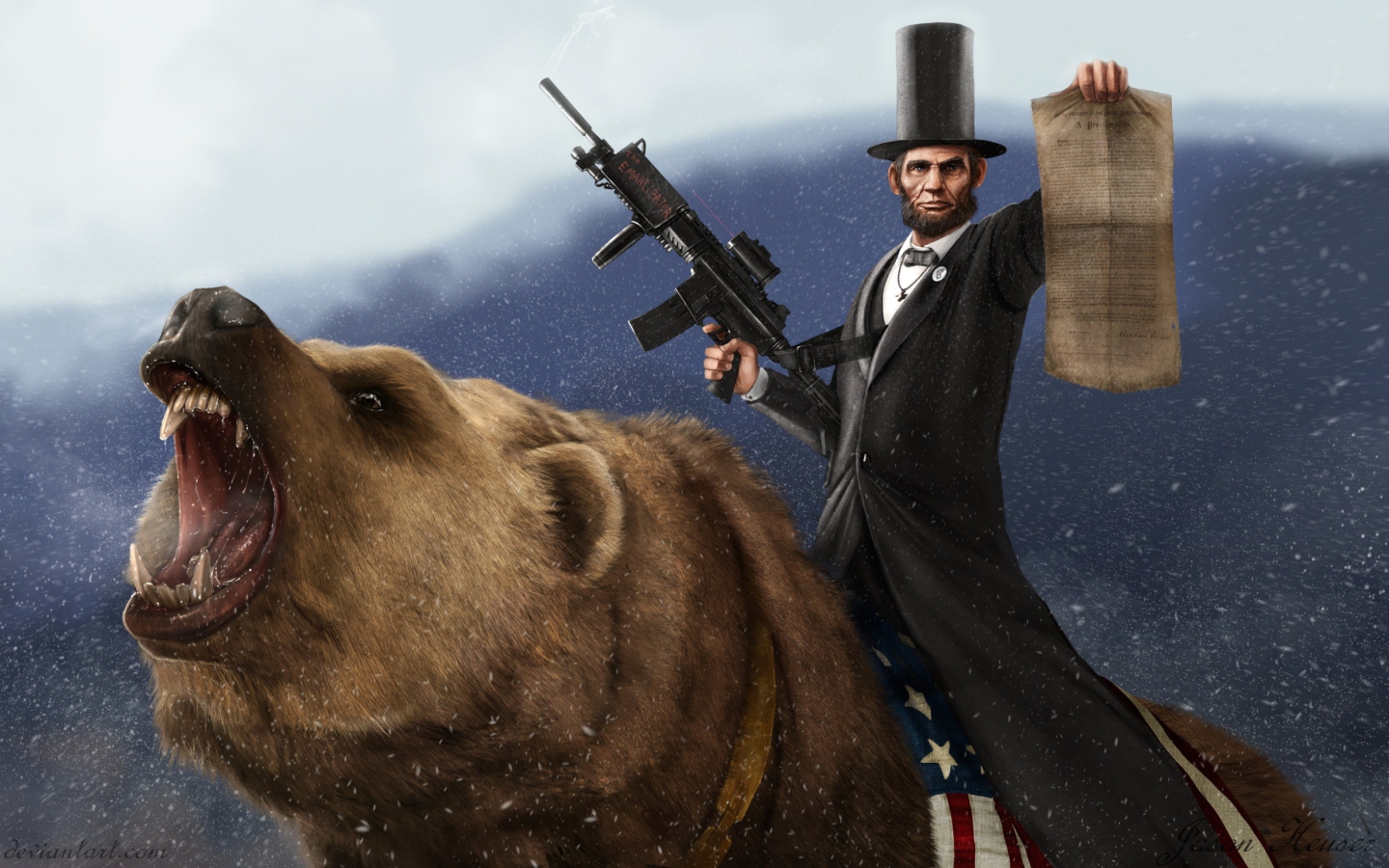 Fondo de pantalla Abraham Lincoln 1440x900