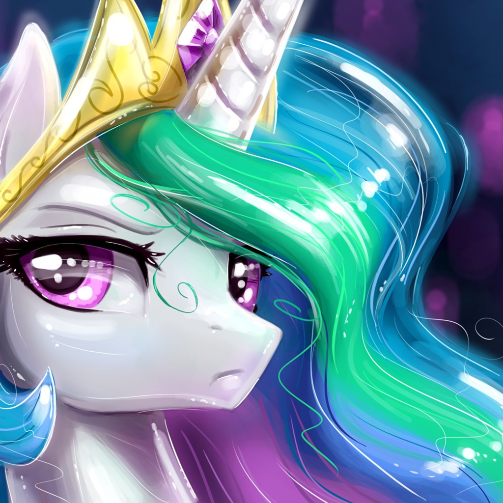 Unicorn Portrait wallpaper 1024x1024