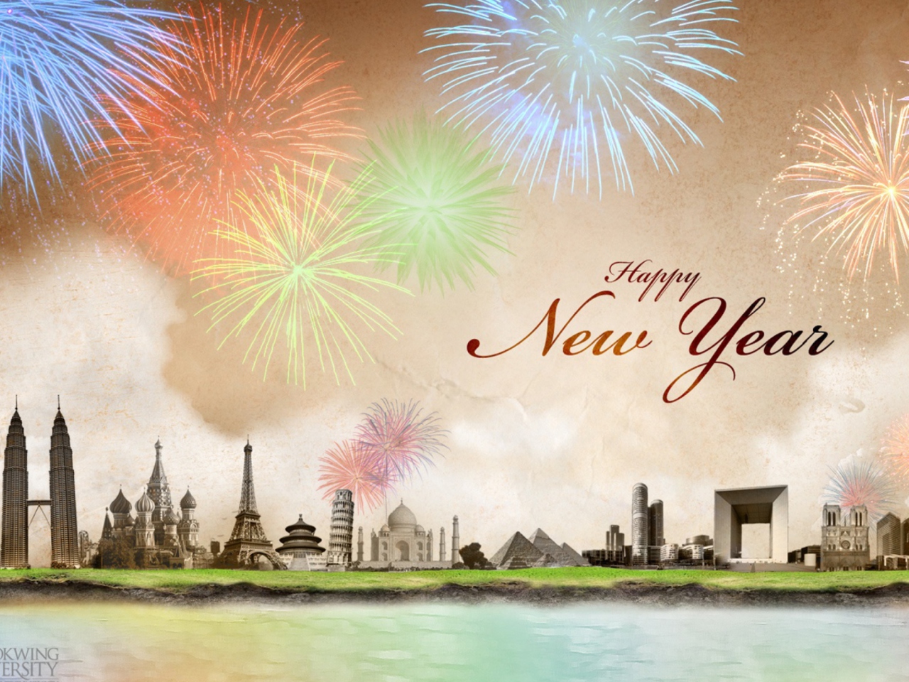 Das Happy New Year Wallpaper 1280x960