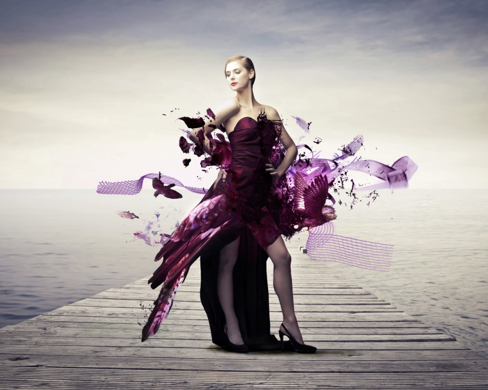 Screenshot №1 pro téma Creative Purple Dress 1600x1280