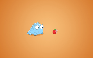 Dragon And Apple Funny Illustration - Obrázkek zdarma pro 1280x800