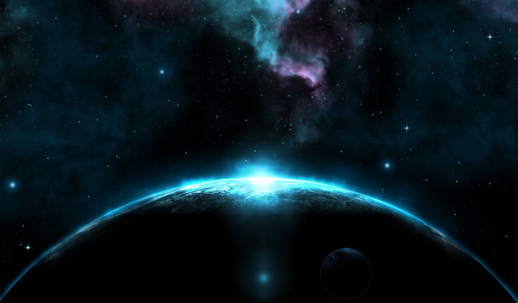 Screenshot №1 pro téma Giant Dark Blue Planet 1024x600