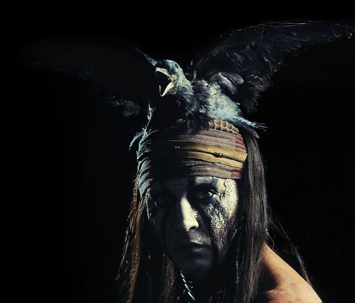 Sfondi Johnny Depp As Tonto - The Lone Ranger Movie 2013 1200x1024