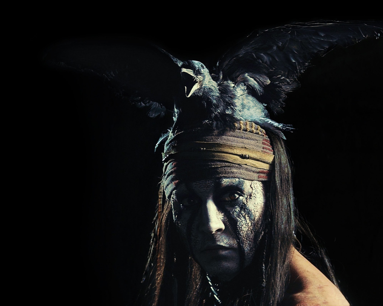 Screenshot №1 pro téma Johnny Depp As Tonto - The Lone Ranger Movie 2013 1280x1024