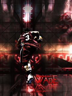 Обои Dwyane Wade - Head Guard 240x320