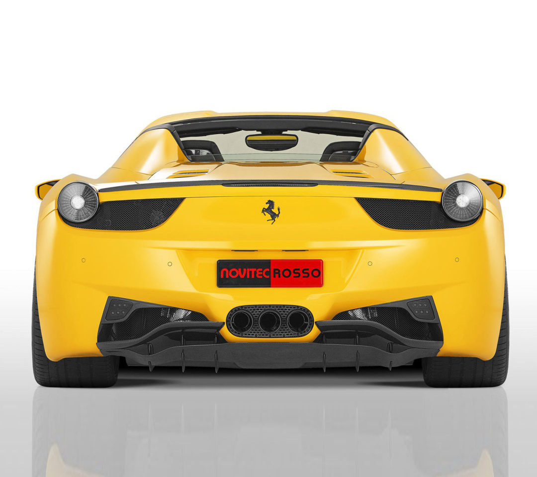 Обои Ferrari 458 Spider from NOVITEC ROSSO 1080x960