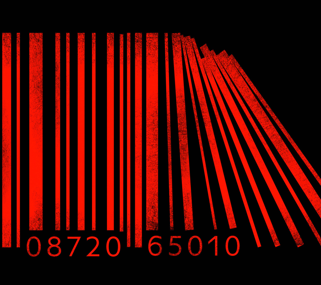 Обои Minimalism Barcode 1080x960