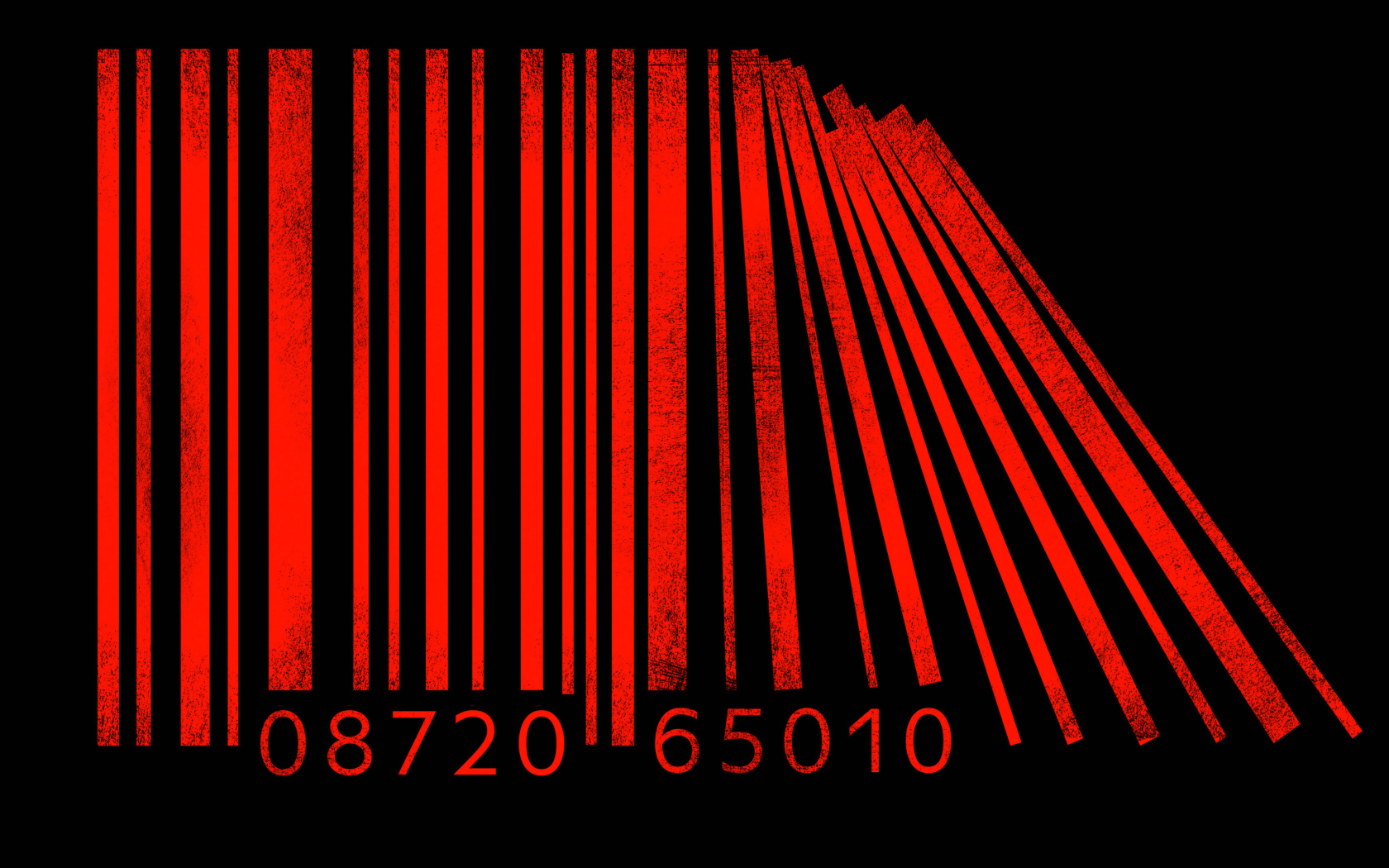 Das Minimalism Barcode Wallpaper 1680x1050