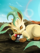 Screenshot №1 pro téma Leafeon Pokemon 132x176