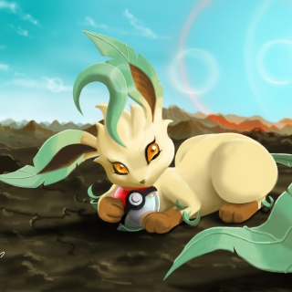 Leafeon Pokemon - Obrázkek zdarma pro iPad mini