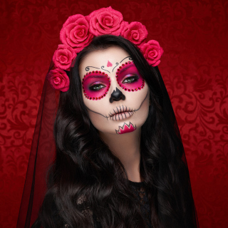 Dia de muertos makeup sfondi gratuiti per iPad mini 2