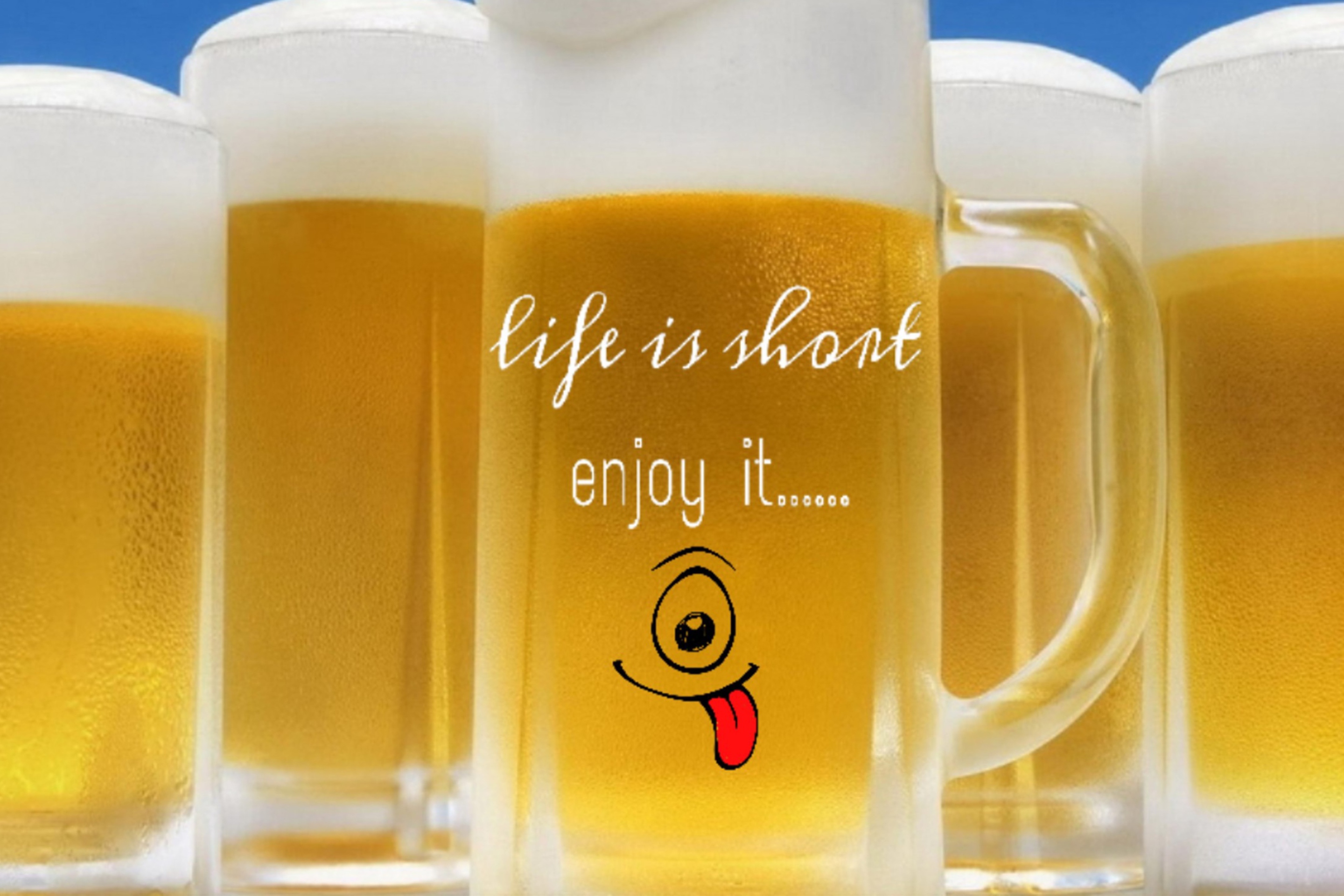 Обои Life is short - enjoy it 2880x1920