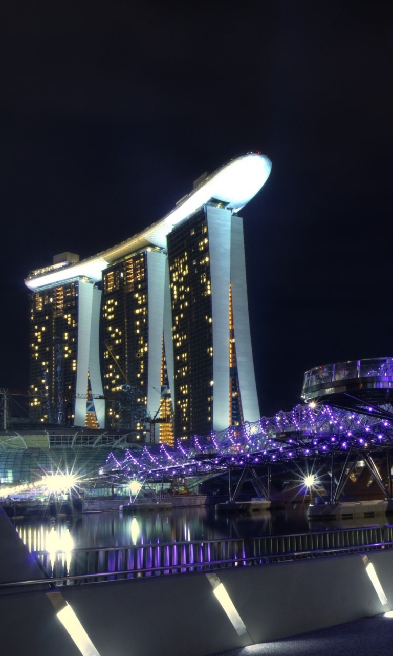 Helix Bridge in Singapore wallpaper 768x1280