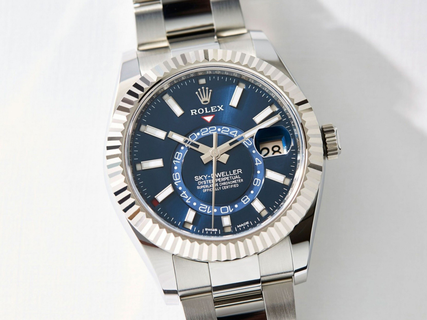 Fondo de pantalla Rolex Sky Dweller Steel 1400x1050