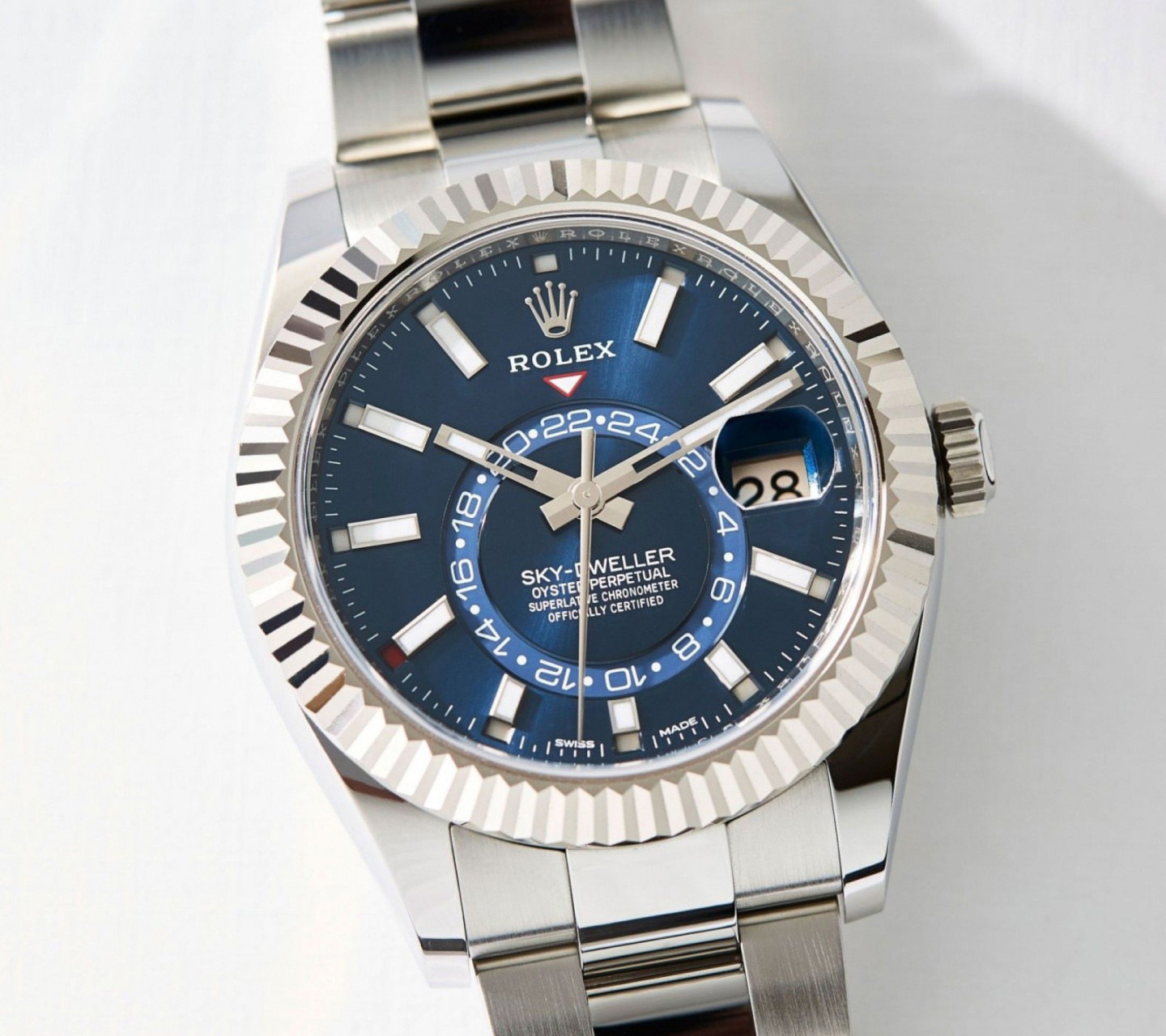 Screenshot №1 pro téma Rolex Sky Dweller Steel 1440x1280