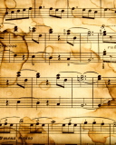 Das Musical Notes Wallpaper 128x160