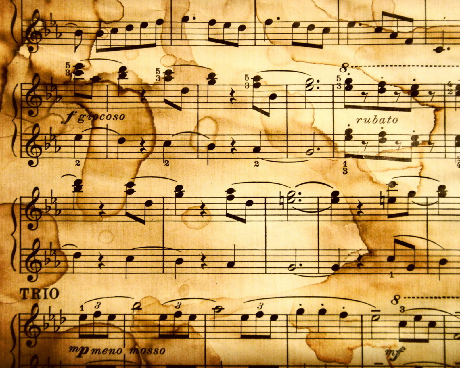 Das Musical Notes Wallpaper 1600x1280