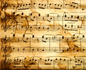Das Musical Notes Wallpaper 176x144