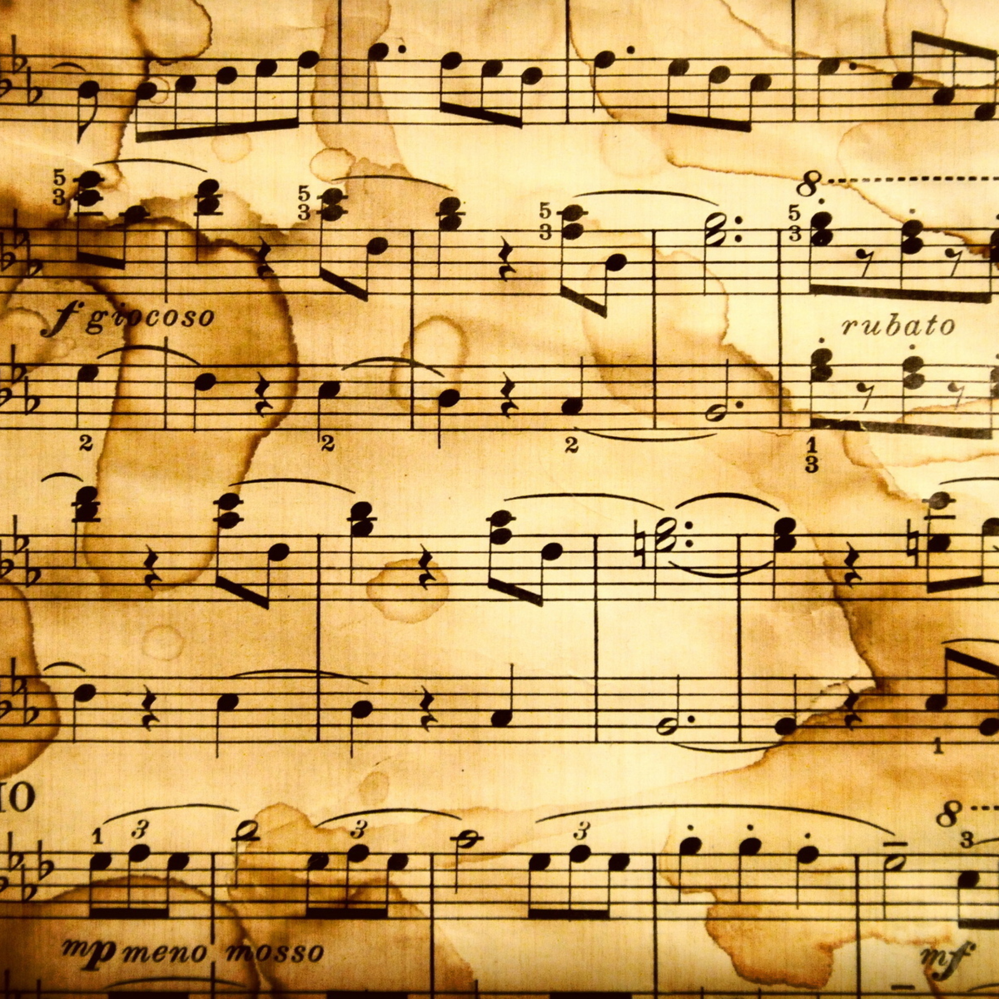 Das Musical Notes Wallpaper 2048x2048