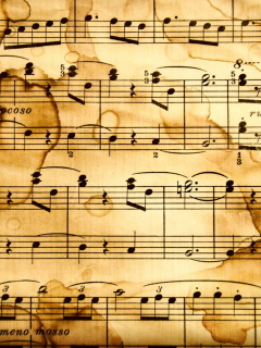 Das Musical Notes Wallpaper 240x320
