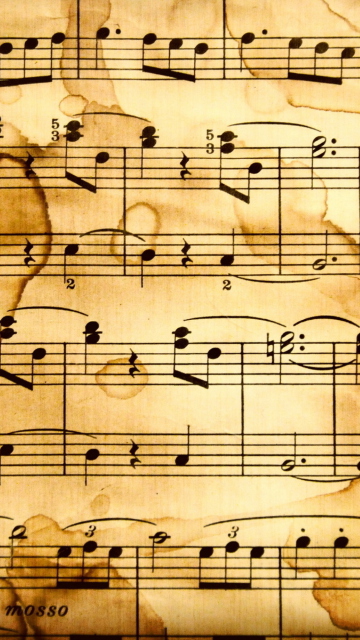 Das Musical Notes Wallpaper 360x640