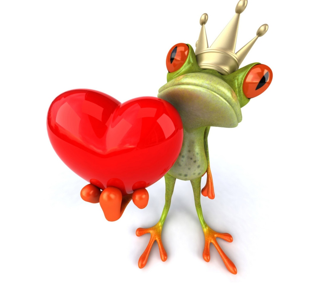 Обои Frog Love 1080x960