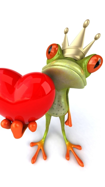 Fondo de pantalla Frog Love 360x640