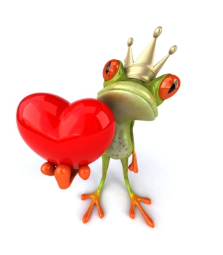 Frog Love - Obrázkek zdarma pro 320x480