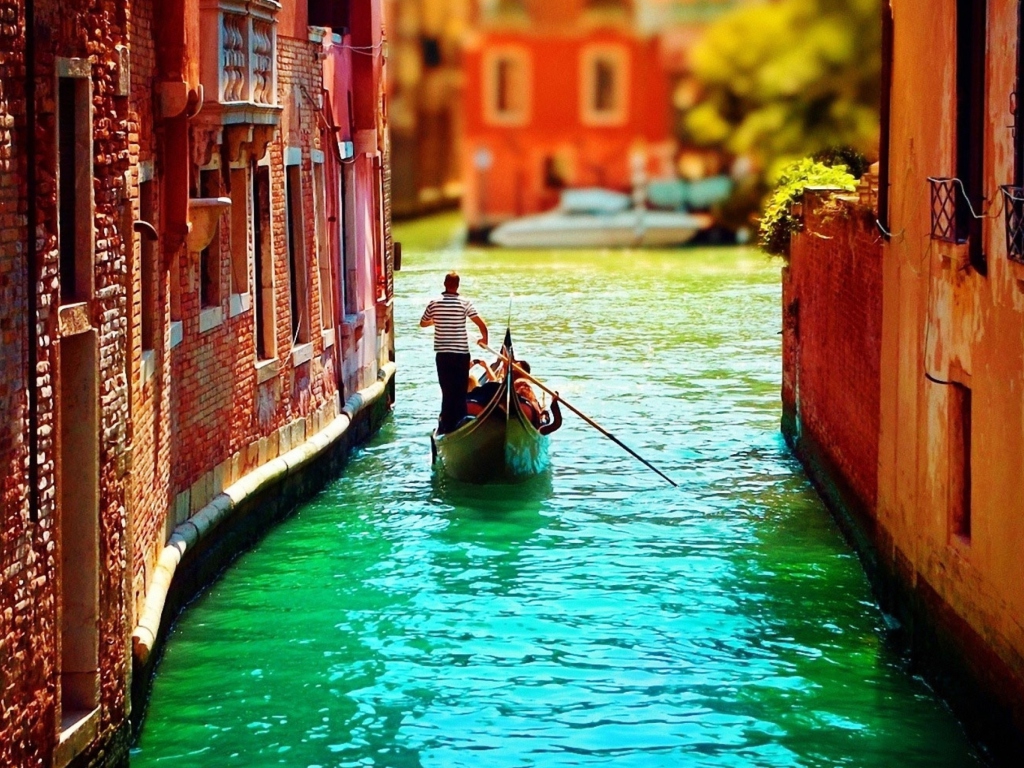 Обои Venice Gondola 1024x768