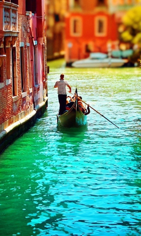 Обои Venice Gondola 480x800
