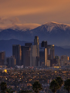 Обои Los Angeles, California Panorama 240x320