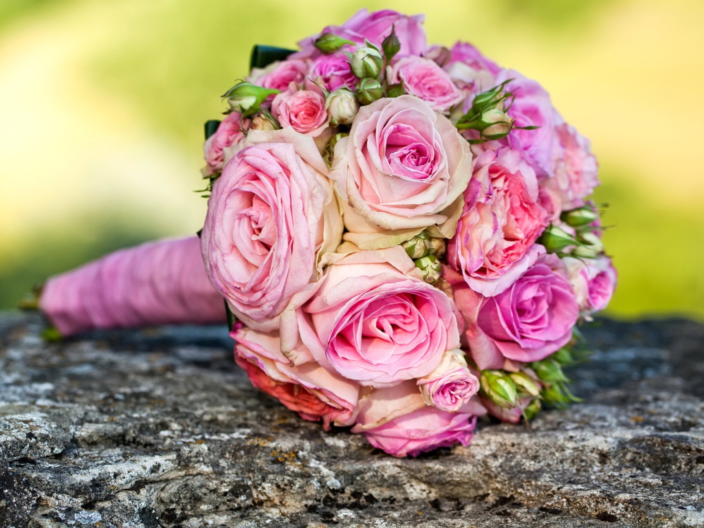 Обои Wedding Bridal Bouquet 1024x768