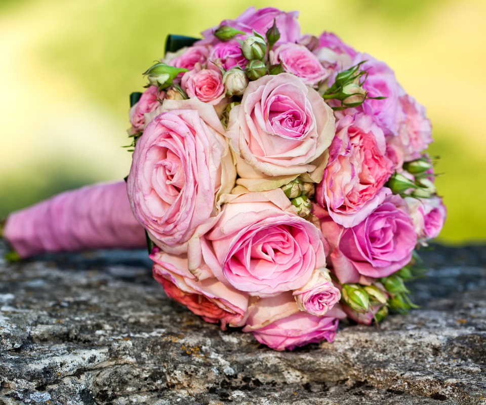 Das Wedding Bridal Bouquet Wallpaper 960x800