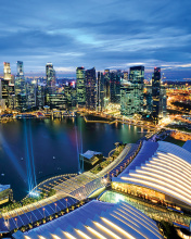 Screenshot №1 pro téma Singapore evening cityscape 176x220
