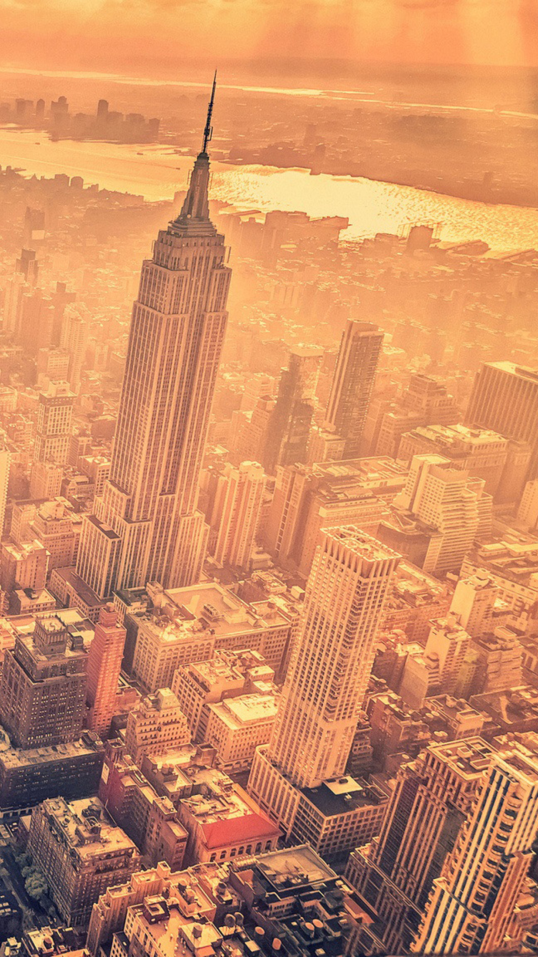 Das New York City Aerial View Wallpaper 1080x1920