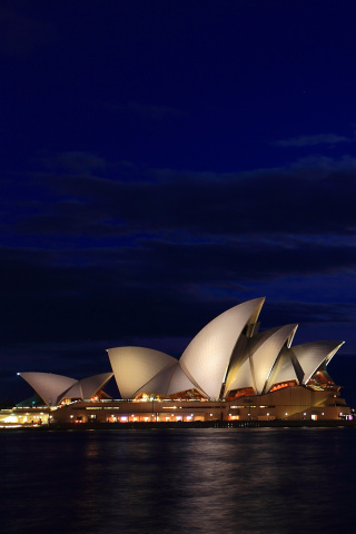Screenshot №1 pro téma Opera house on Harbour Bridge in Sydney 320x480