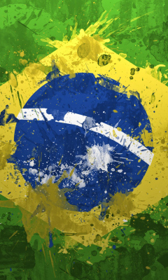 Screenshot №1 pro téma Brazil Flag 240x400