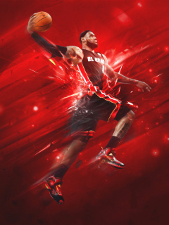 Fondo de pantalla Lebron James 240x320