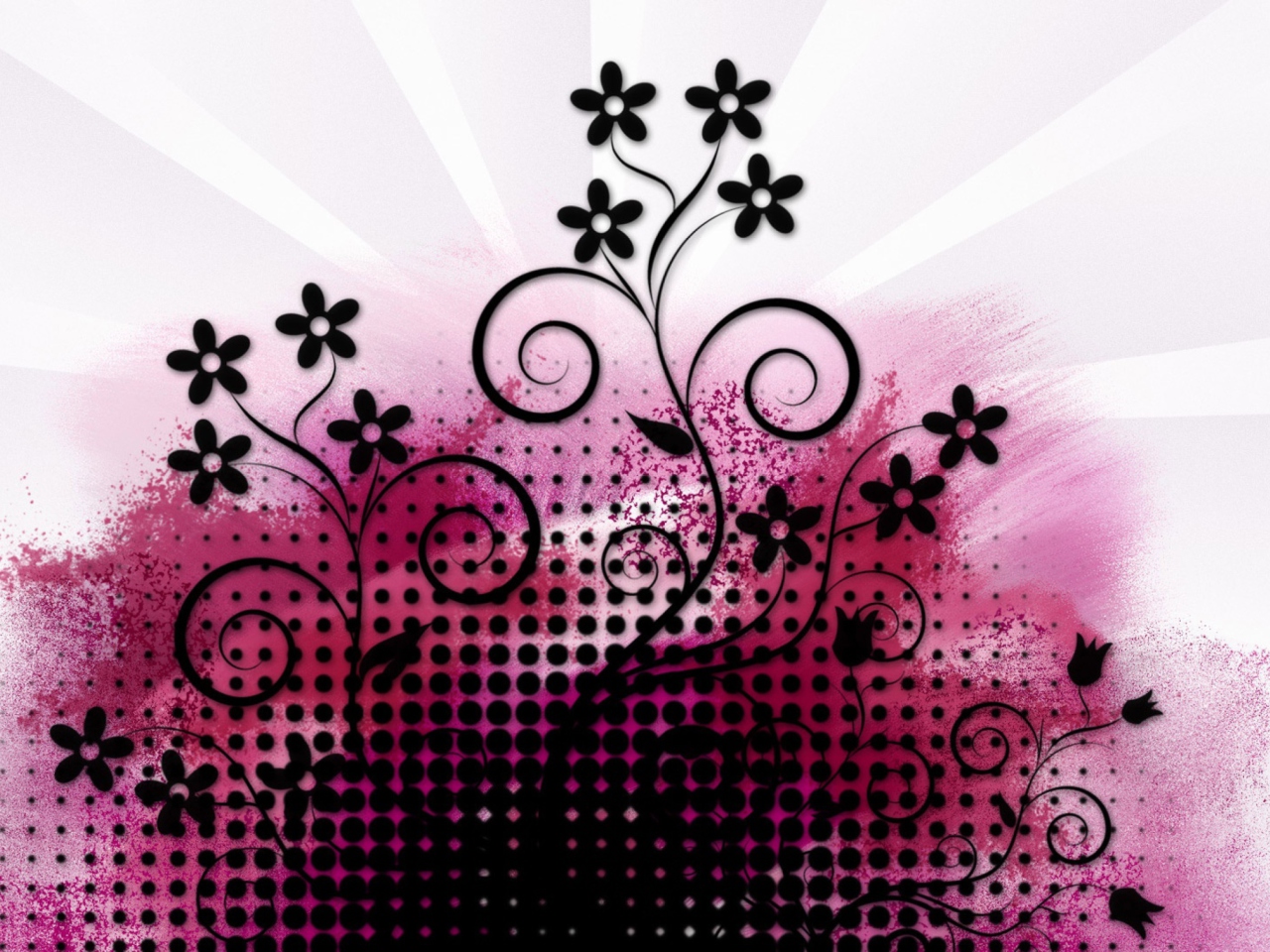 Screenshot №1 pro téma Vector Flowers 1280x960