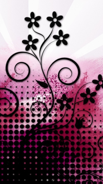 Screenshot №1 pro téma Vector Flowers 360x640