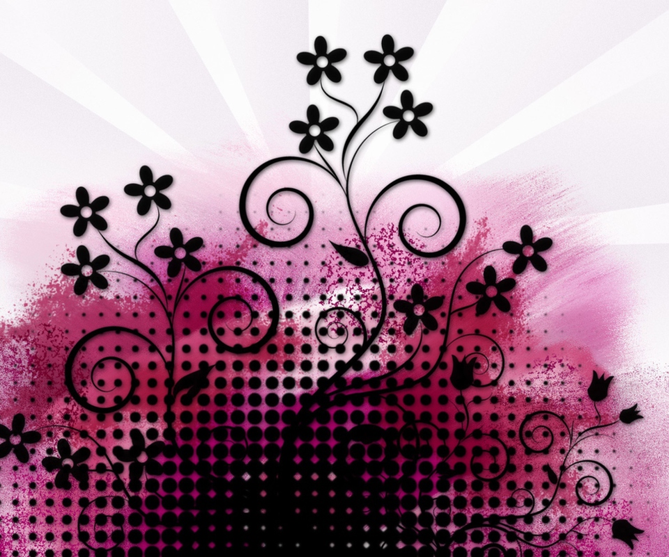 Screenshot №1 pro téma Vector Flowers 960x800