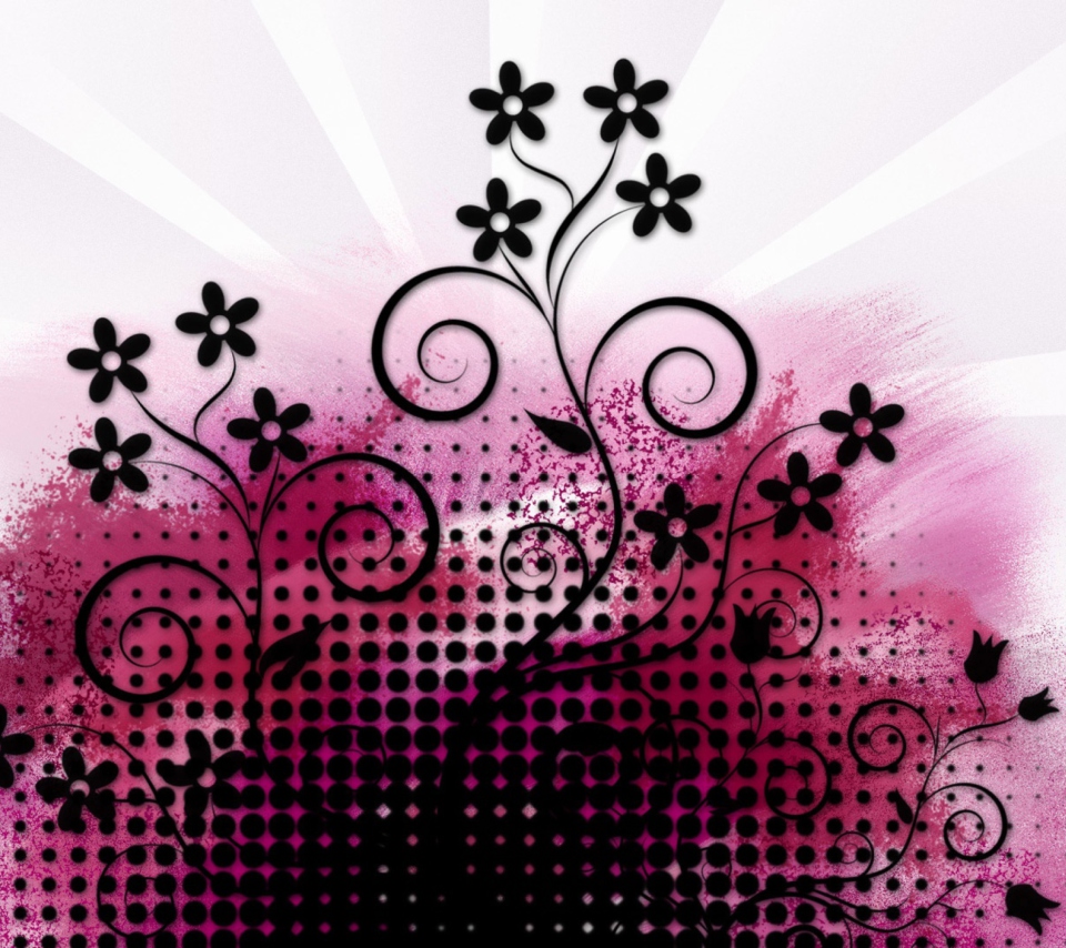 Screenshot №1 pro téma Vector Flowers 960x854