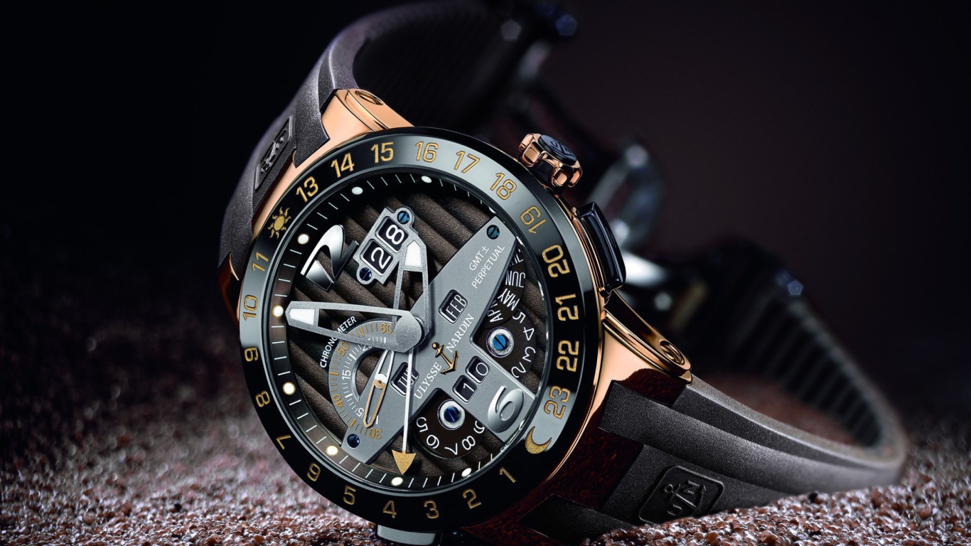 Das Ulysse Nardin Swiss Watch Wallpaper 1366x768