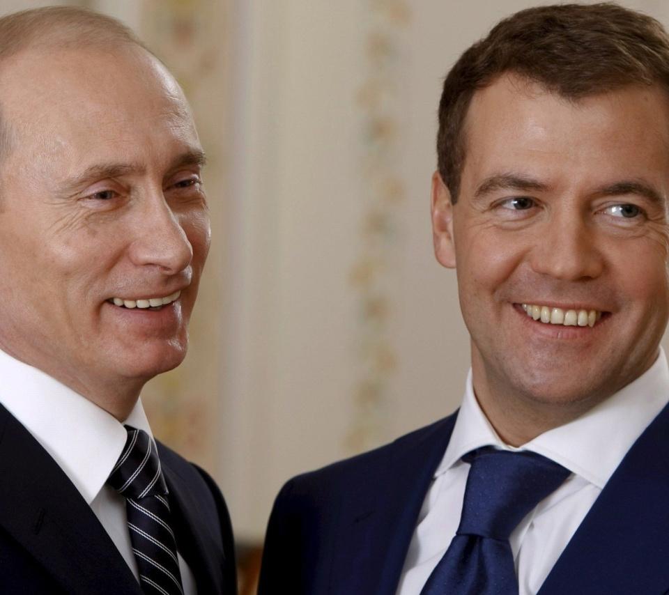 Vladimir Putin Russian President and Dmitry Medvedev wallpaper 960x854
