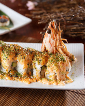 Fondo de pantalla Sushi with shrimp 176x220