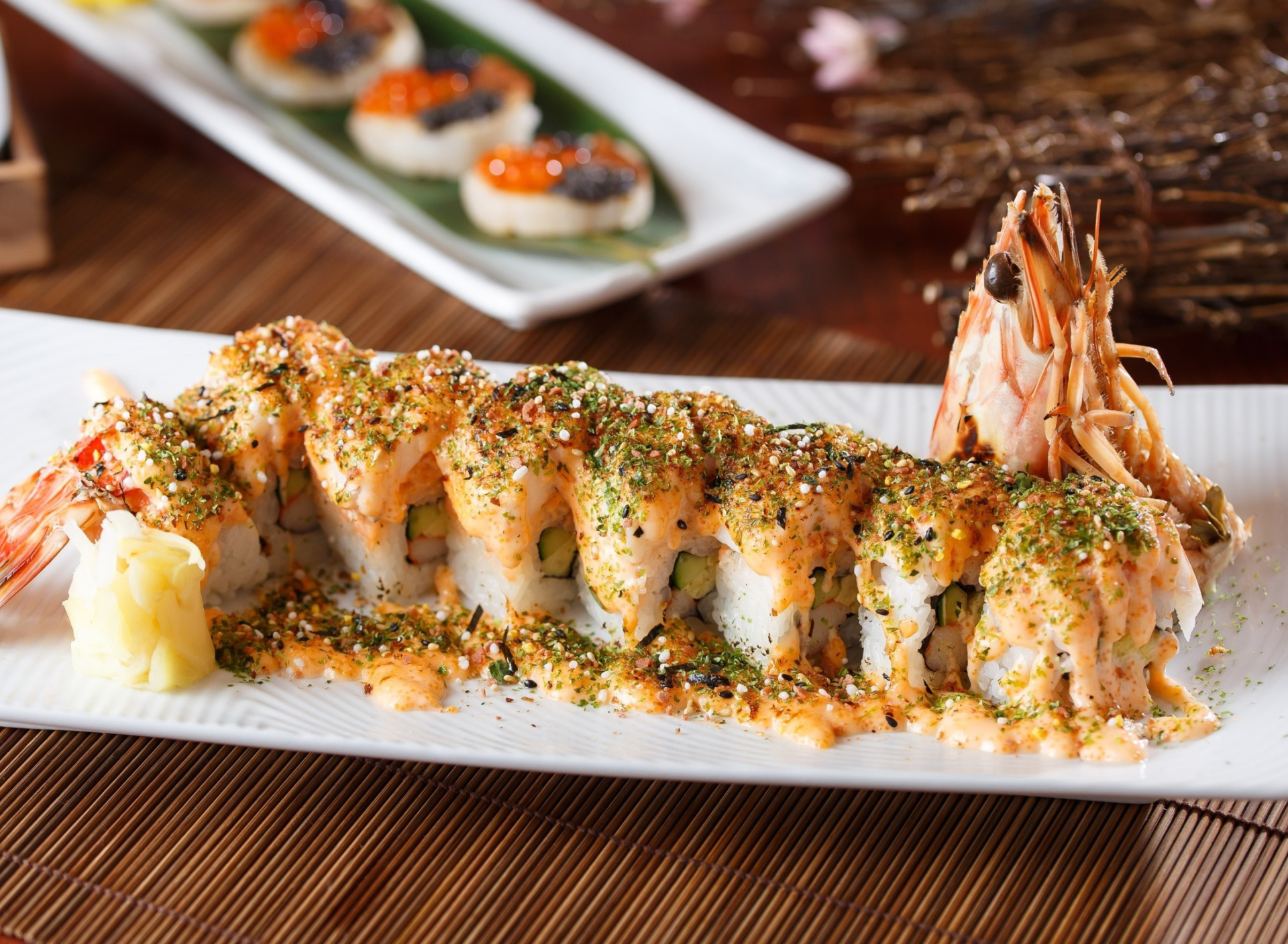 Sushi with shrimp screenshot #1 1920x1408