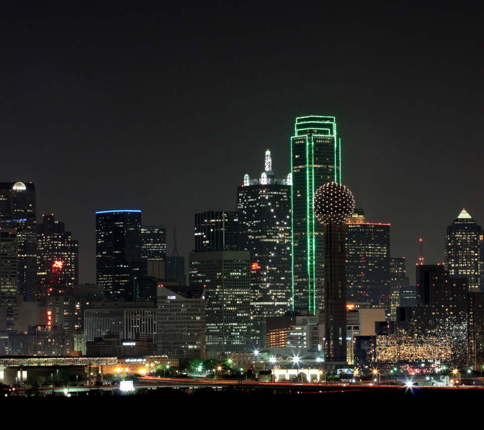 Screenshot №1 pro téma Texas, Dallas Night Skyline 960x854